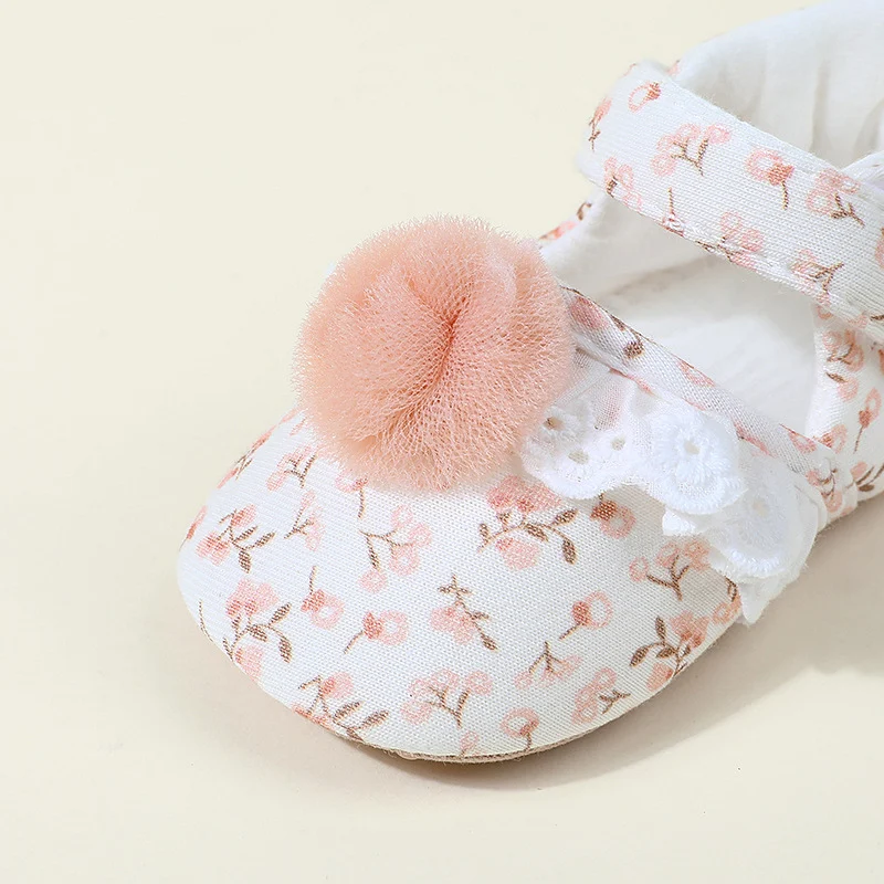 Women's Cotton Floral Princess Shoes Korean Style