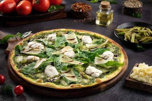 NY - Asparagus, Burrata And Rocket Pizza