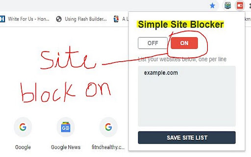 Simple Site Blocker