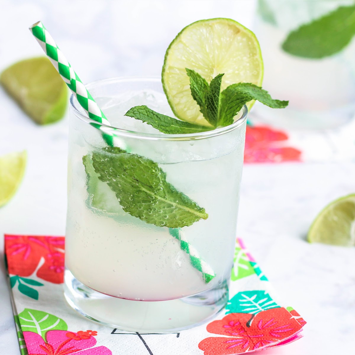 Virgin Mojito  Lime-Mint Spritzer - Our Best Bites