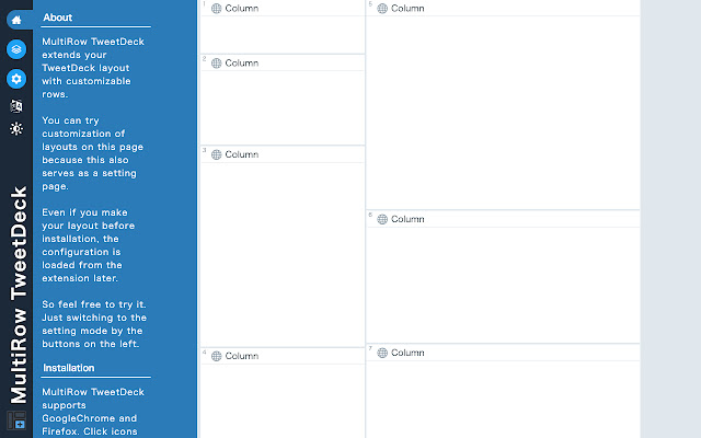 MultiRow TweetDeck chrome extension