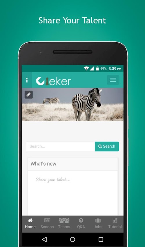 Android application Cieker screenshort