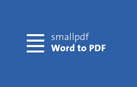 Word to PDF - Smallpdf.com small promo image