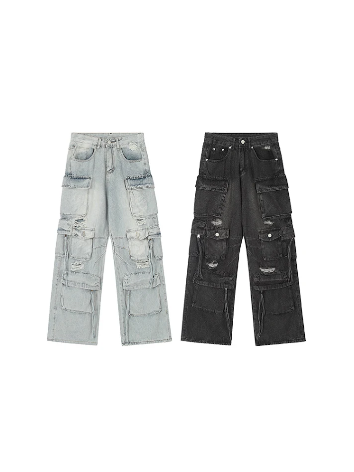 Calças Jeans American Workwear de Personalidade