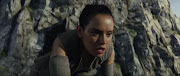 Daisy Ridley in a scene from the new Star Wars movie 'The Last Jedi'.