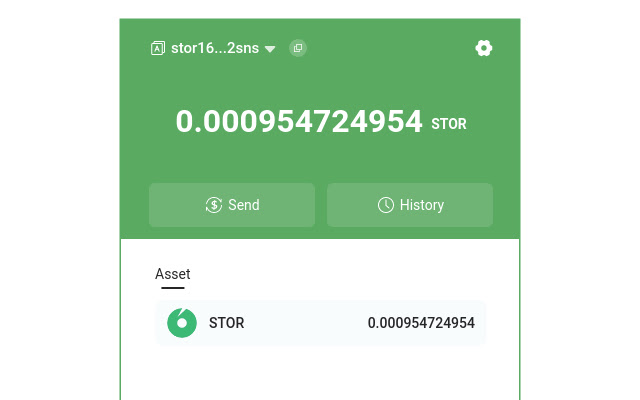 StorWallet chrome extension