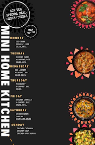 Mini Home Kitchen menu 1