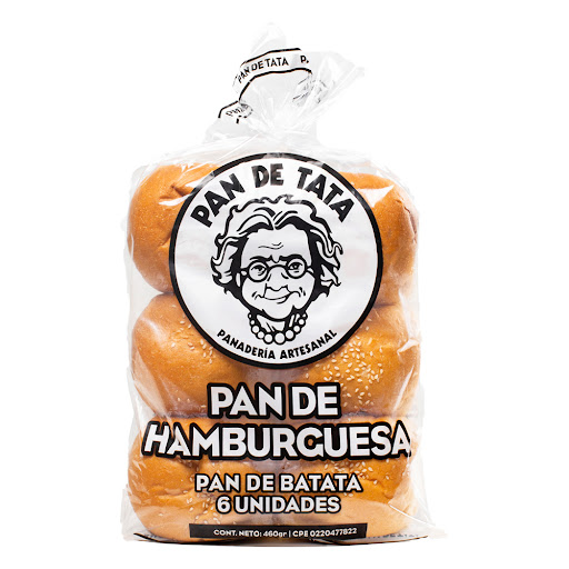 Pan De Tata Hamburguesa 460 gr x 6 und     