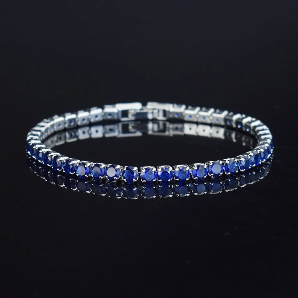 Pulseira masculina de fileira única, pulseira moderna e elegante. Um acessório de tendência para homens, ideal para complementar seu estilo.