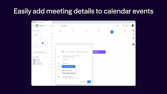 Dialpad Meetings for Google Calendar™ screenshot 1