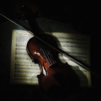 Violino in light painting di 