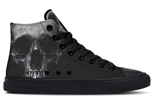 Title 4, Printed Couple High-top Canvas Shoes. Express y...
