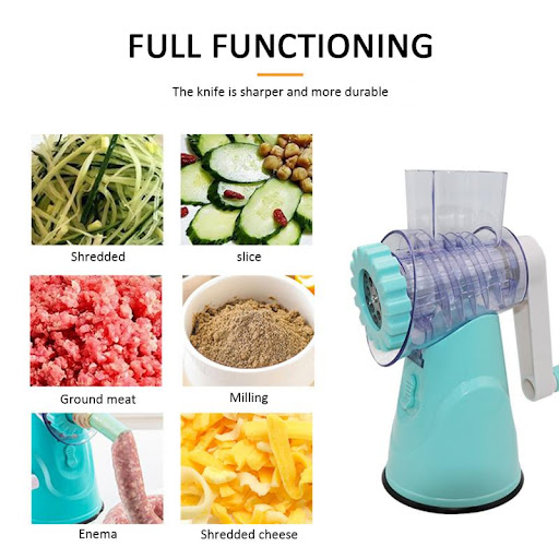 Title 9, 4 in 1 Home Manual Vegetable Cutter Slicer Mult...
