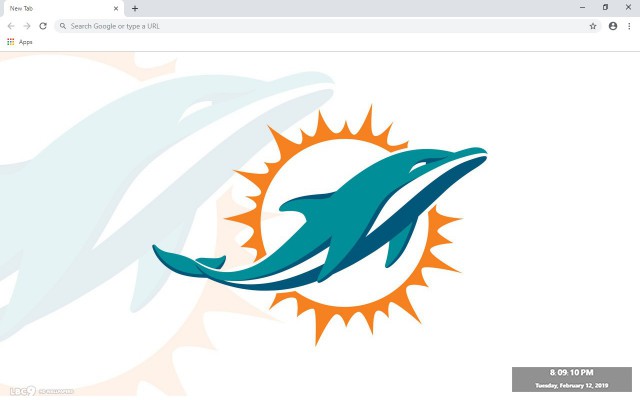 Miami Dolphins New Tab Theme