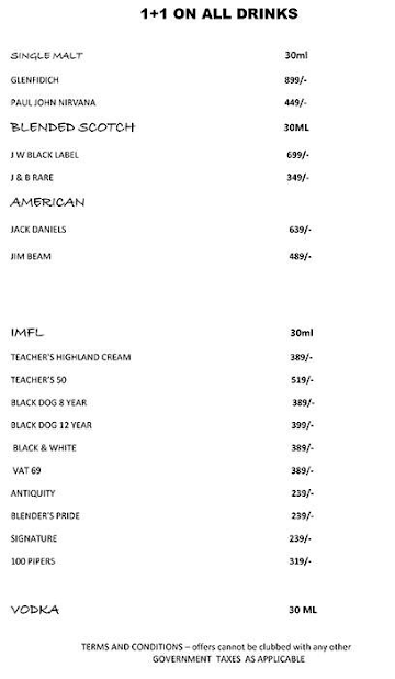 Krave Kitchen And Bar menu 