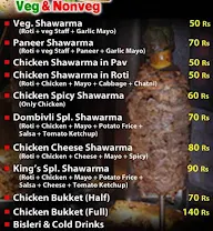 Dubai Shawarma menu 1