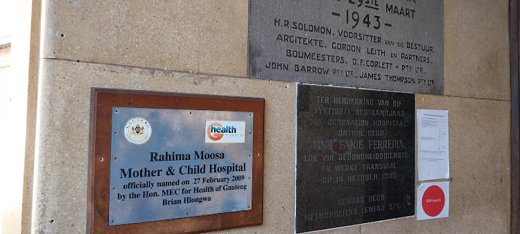 The SAHRC visited the Rahima Moosa Mother and Child Hospital on Monday.