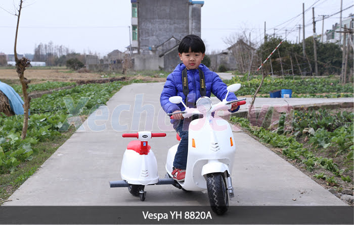 xe máy điện cho bé vespa mini