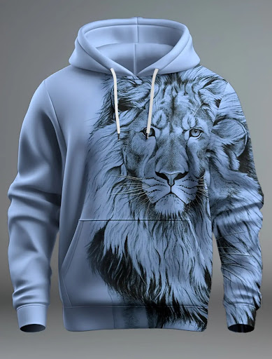 Title 3, Lions Head 3D Hoodie Fashion for Men and Women...