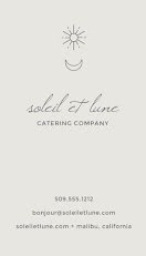 Soleil et Lune Catering Co. - Business Card item