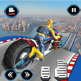 Moto Spider Vertical Ramp: Jump Bike Ramp Games