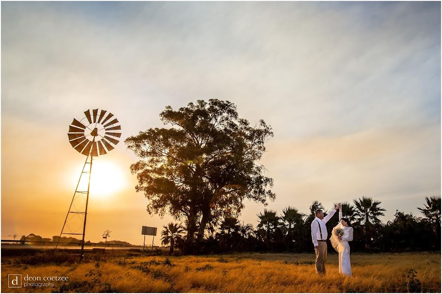 Fotografo di matrimoni Deon Coetzee (deon). Foto del 1 gennaio 2019