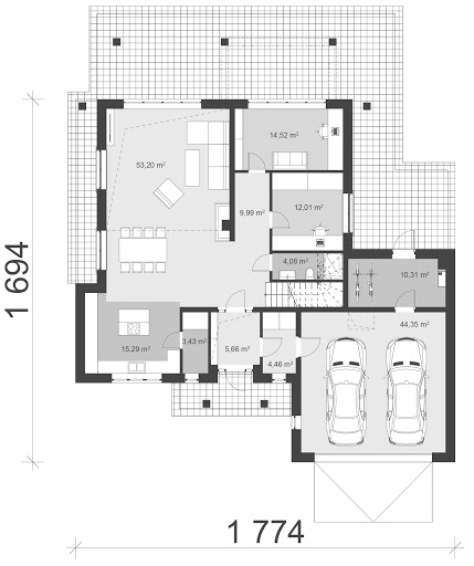 UA174 - Rzut parteru