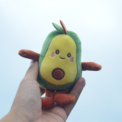 Title 4, Cute Cartoon Avocado Pendant Small Plush Toy, a...