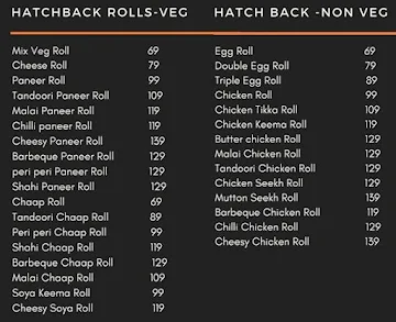 The Special Roll menu 