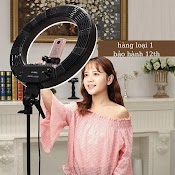 Đèn Livestream Chiếu Sáng, Chụp Hình, Makeup Size 26Cm Có Điều Khiển Kèm Kẹp Điện Thoại