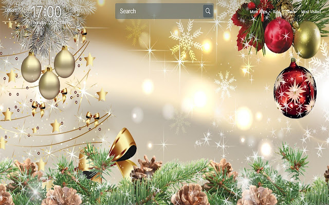 Christmas Decorations HD Wallpapers New Tab