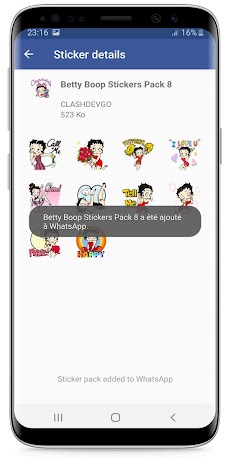 Betty Boop Stickers ! WAStickerApps for Whatsappのおすすめ画像5