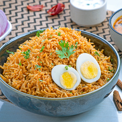 Bhai Biryani Khushka With Egg - Family Pack (Serves 3-4)