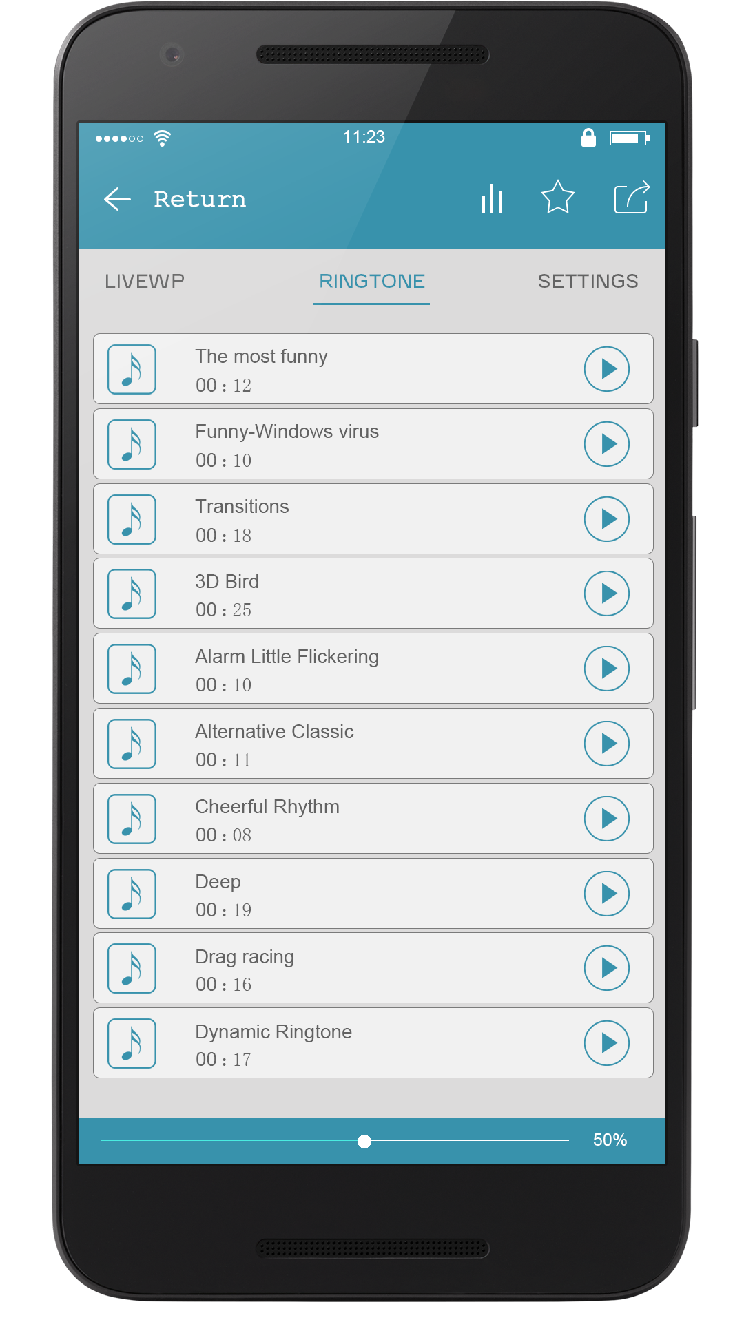 Android application Latest  Newest  Ringtones screenshort