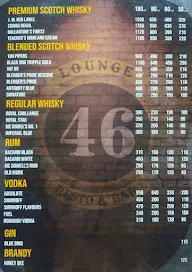 46 Lounge Restaurant menu 2