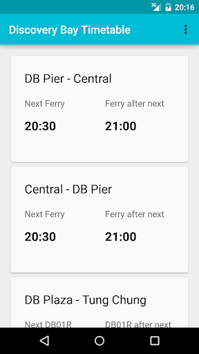 Discovery Bay Timetable