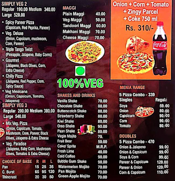 Spicy Table menu 