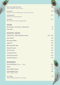 Peacock menu 1