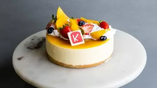 Mango Unbaked Cheesecake Fruit Cake Father's Day