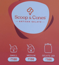 Scoop & Cones Artisan Gelato menu 2