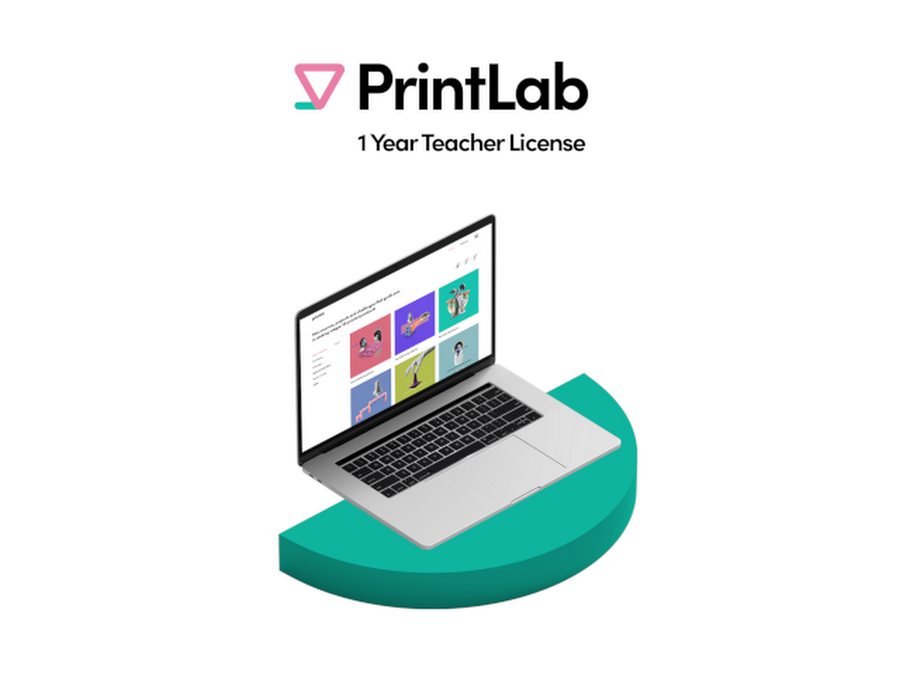 PrintLab Classroom 3D Printing Curriculum - Teacher License - 1 Year