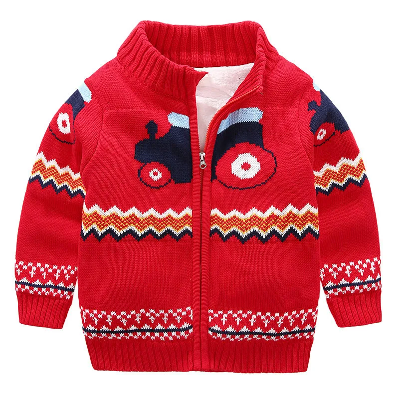 Title 14, Kinderen Pluche Sweater Dikgebreide Cardigan Wa...