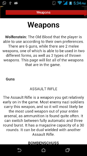 Guide:Wolfenstein The OldBlood