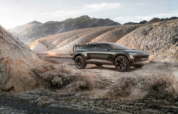 The new Audi activesphere concept is an off-road ready, four-door coupe crossover. Picture: SUPPLIED