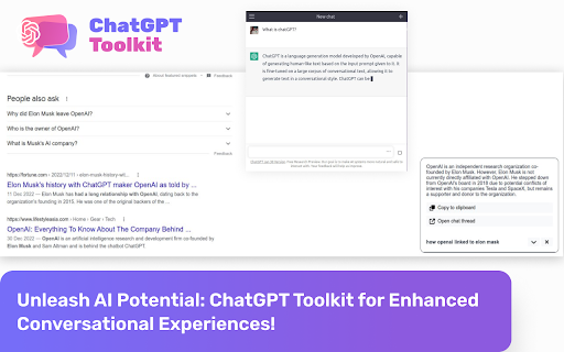 Talk to ChatGPT Toolkit