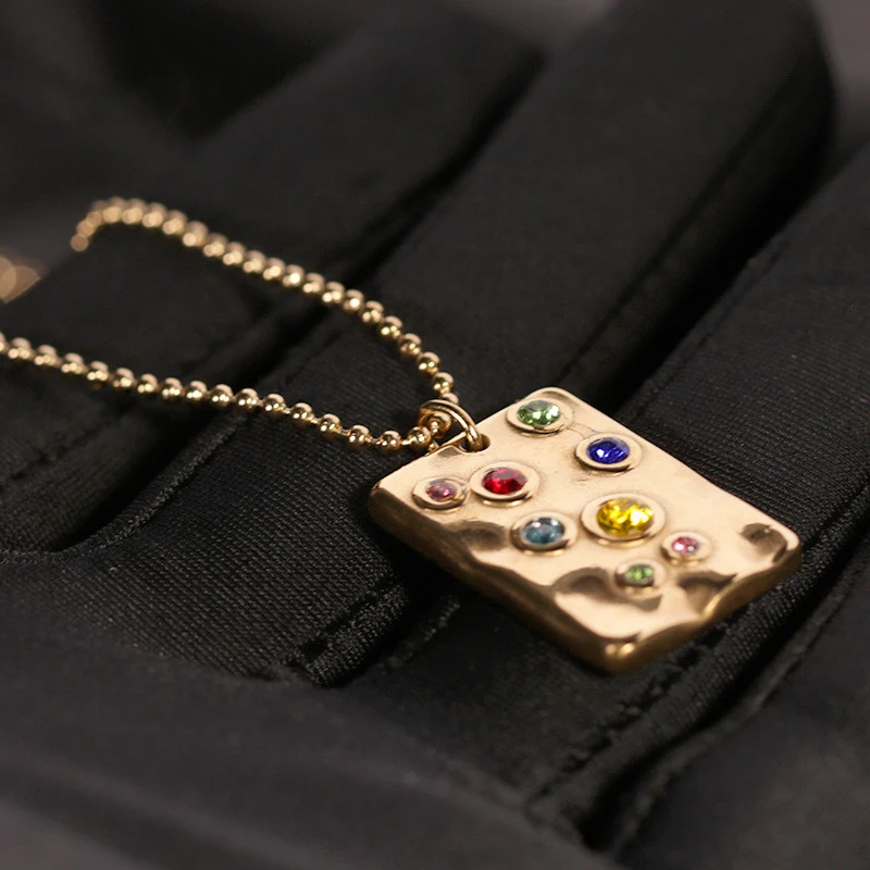 Stainless Steel Gold-Plated Geometric Pendant Necklace — Enhance your style with this durable and elegant necklace, perf