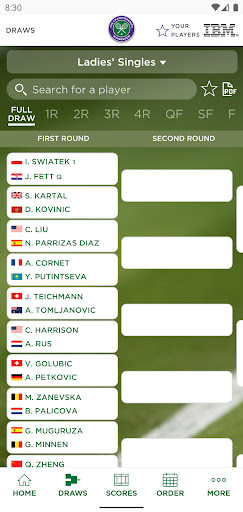 Screenshot Wimbledon 2025