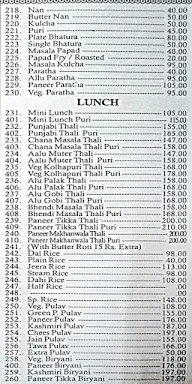 Prasadam Pure Veg Restaurant menu 3