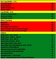 Premiyum Momo menu 1