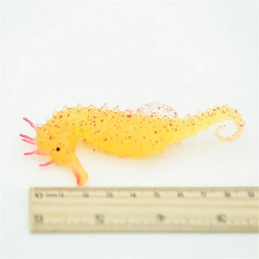 1set Aquarium Artificial Luminous Seahorse Fish Tank Landscape Silicone Fake Fish Floating Glow In Dark Ornament Home De